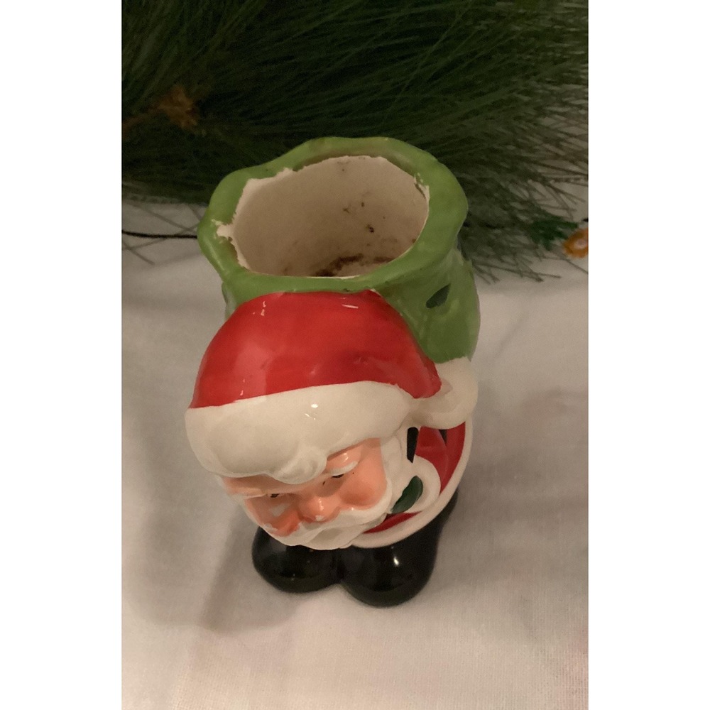 Vintage Santa with Sack Votive Candle‎ Holder - Picture 6 of 7